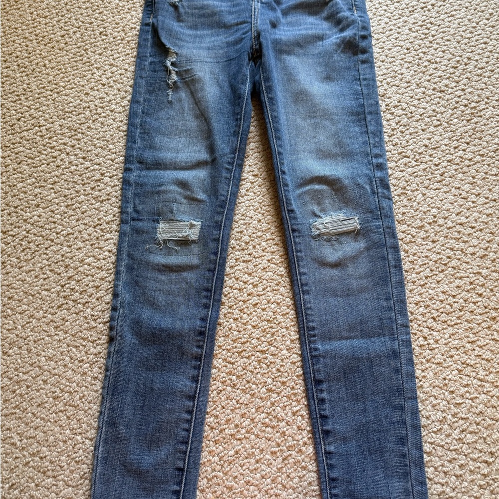 Signature by Levi Strauss Kids Distressed Blue Jeans